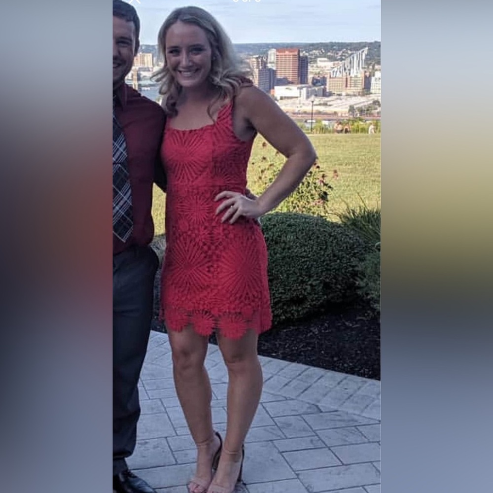 Lulus Red Lacey dress